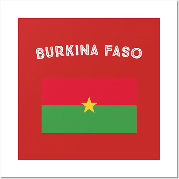 Burkina Faso Flag Wall Art by phenomad